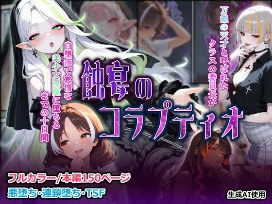 蝕宴のコラプティオ 万能の天才と呼ばれたクラスの委員長が自堕落で怠惰な美少女淫魔に堕ちるまでの十日間❤ファンタジー｜d_735645