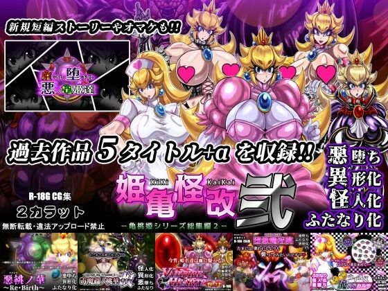 姫亀怪改 弐 -亀桃姫シリーズ総集編2-❤イラスト・CG集｜d_739263