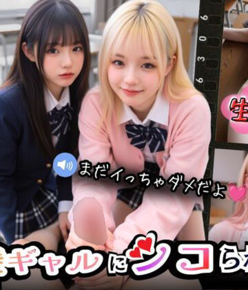 【実写系Hゲーム】好きな娘の前で金髪ギャルにシコられる！射精限界おち●ぽ焦らし我慢❤制服｜d_789236